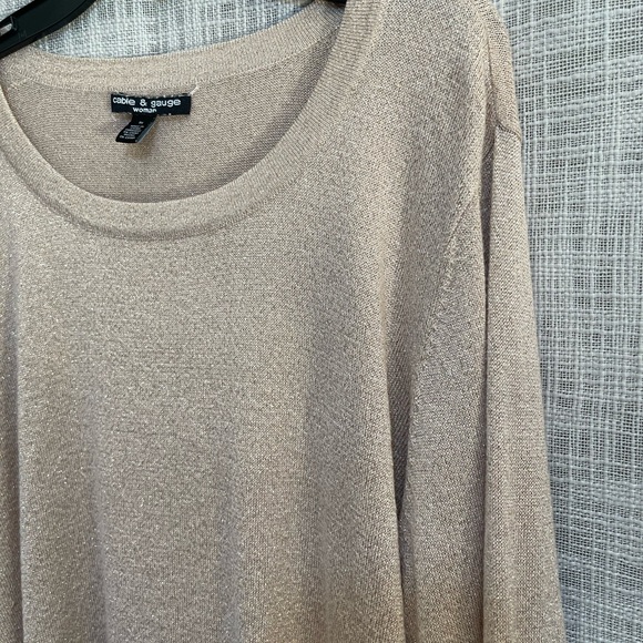 Shimmer plus sized top, glitter sweater - Picture 2 of 5